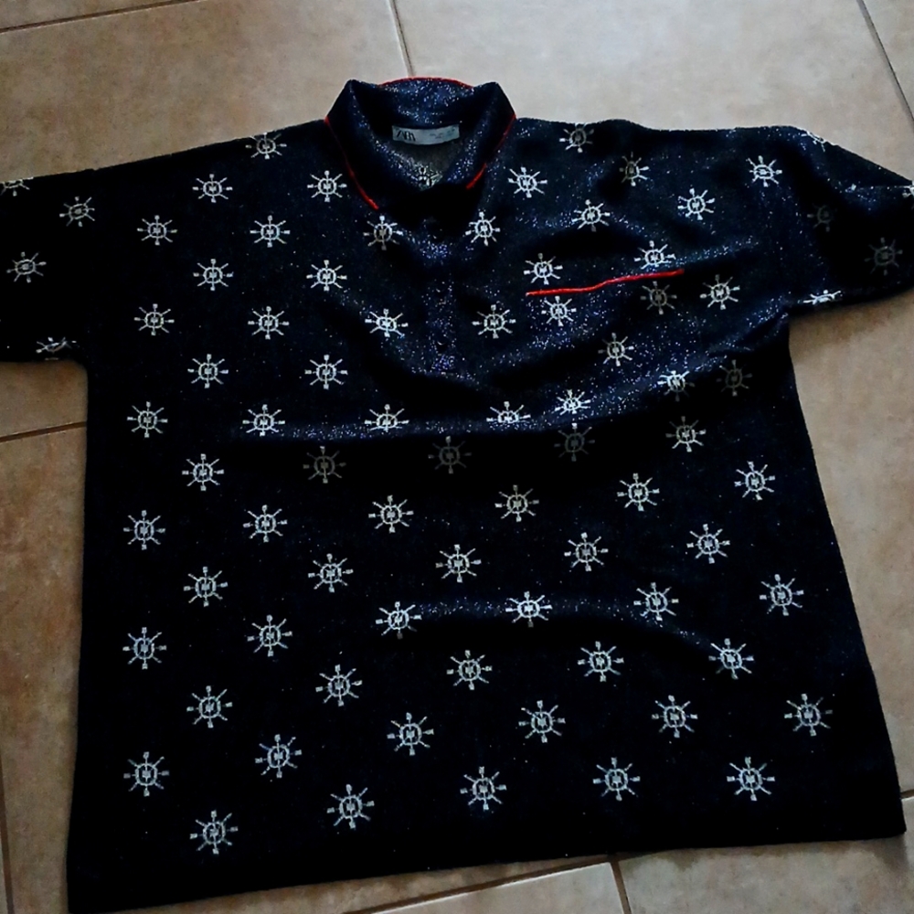 Zara short sleeve blouse